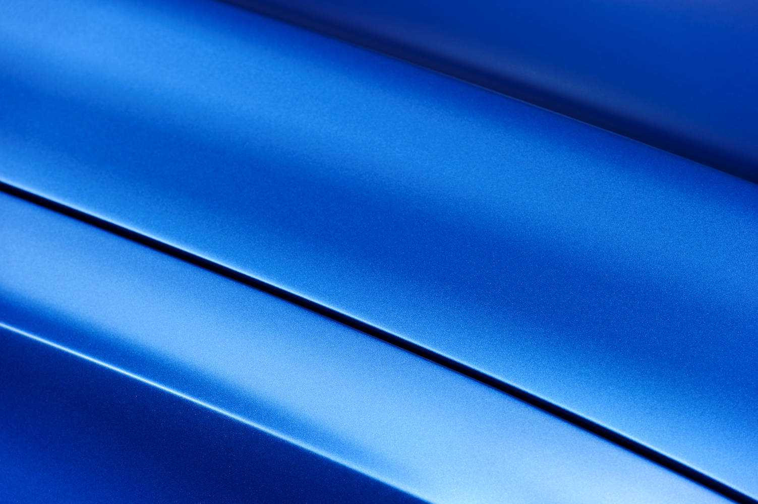 Steel railing with blue powder coating